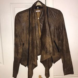 Faux leather jacket